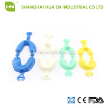 Bandeja de impressão de espuma de flúor verde-azul descartável médica certificada CE para uso dental